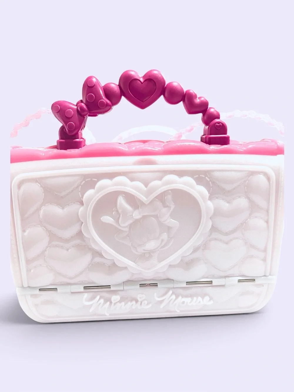Disney Mouse Minnie Bowfabulous Purse Pink and White